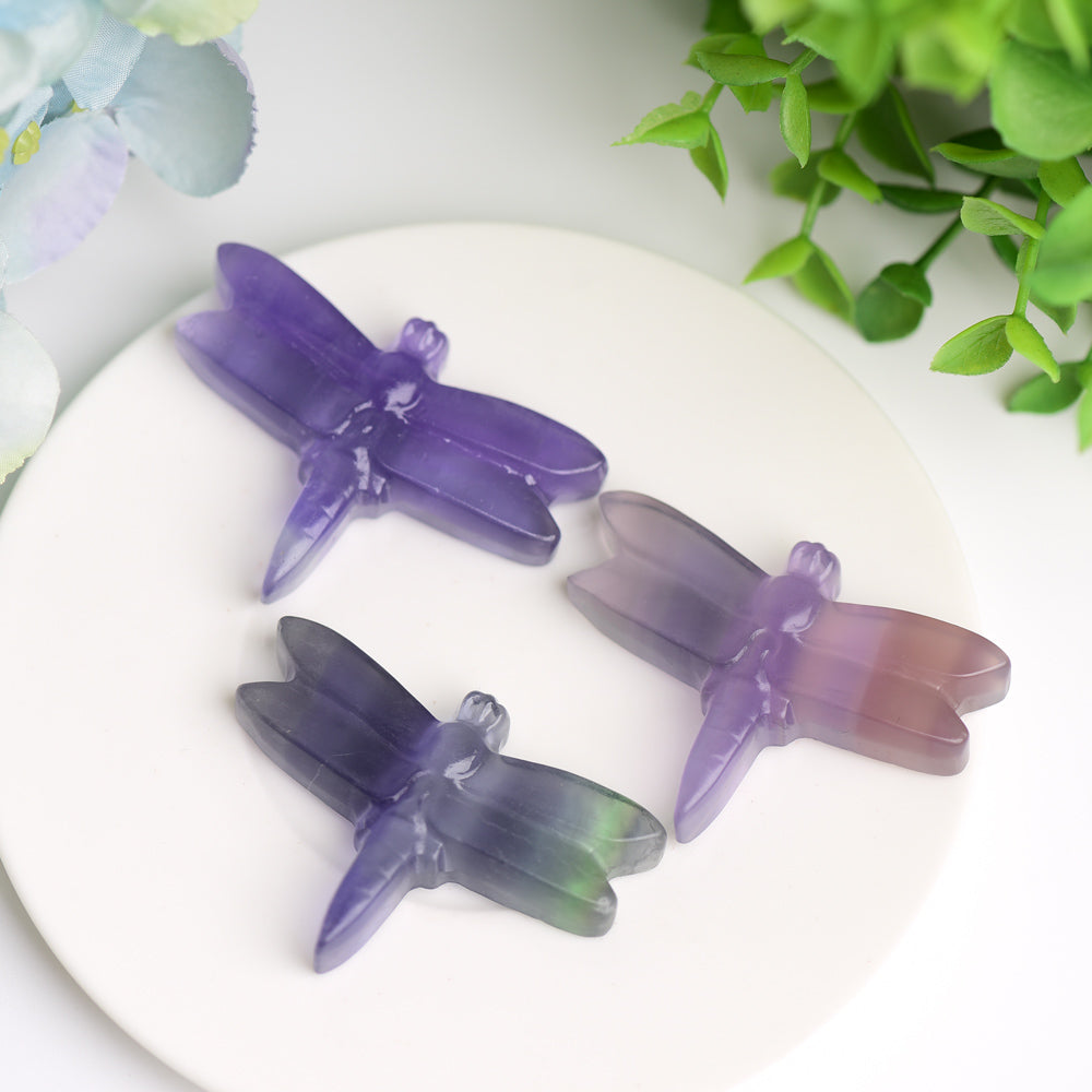 2.1" Fluorite Dragonfly Crystal Carving Bulk WholesaleBest Crystal Wholesalers