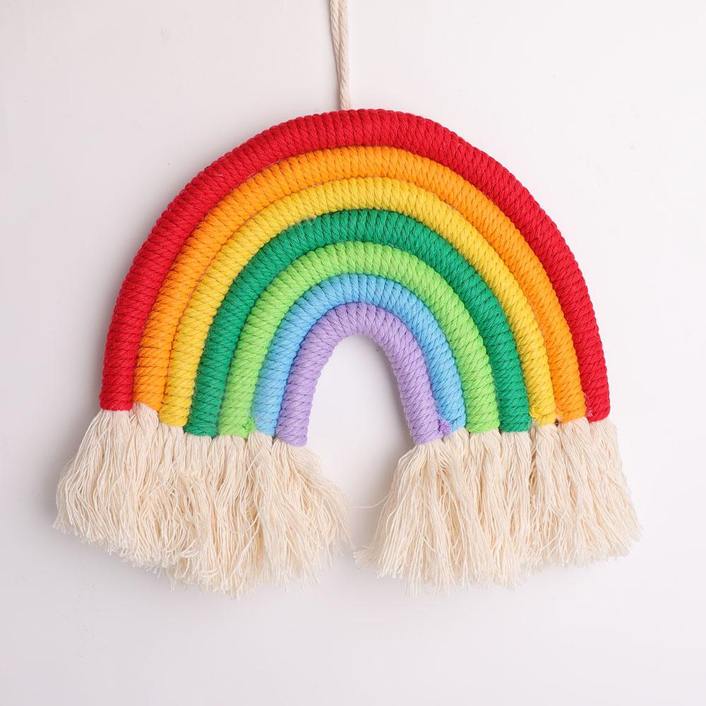 Rainbow Design Fabric Hanging Ornament Best Crystal Wholesalers