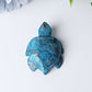 2.3" Blue Apatite Sea Turtle Crystal Carvings Best Crystal Wholesalers