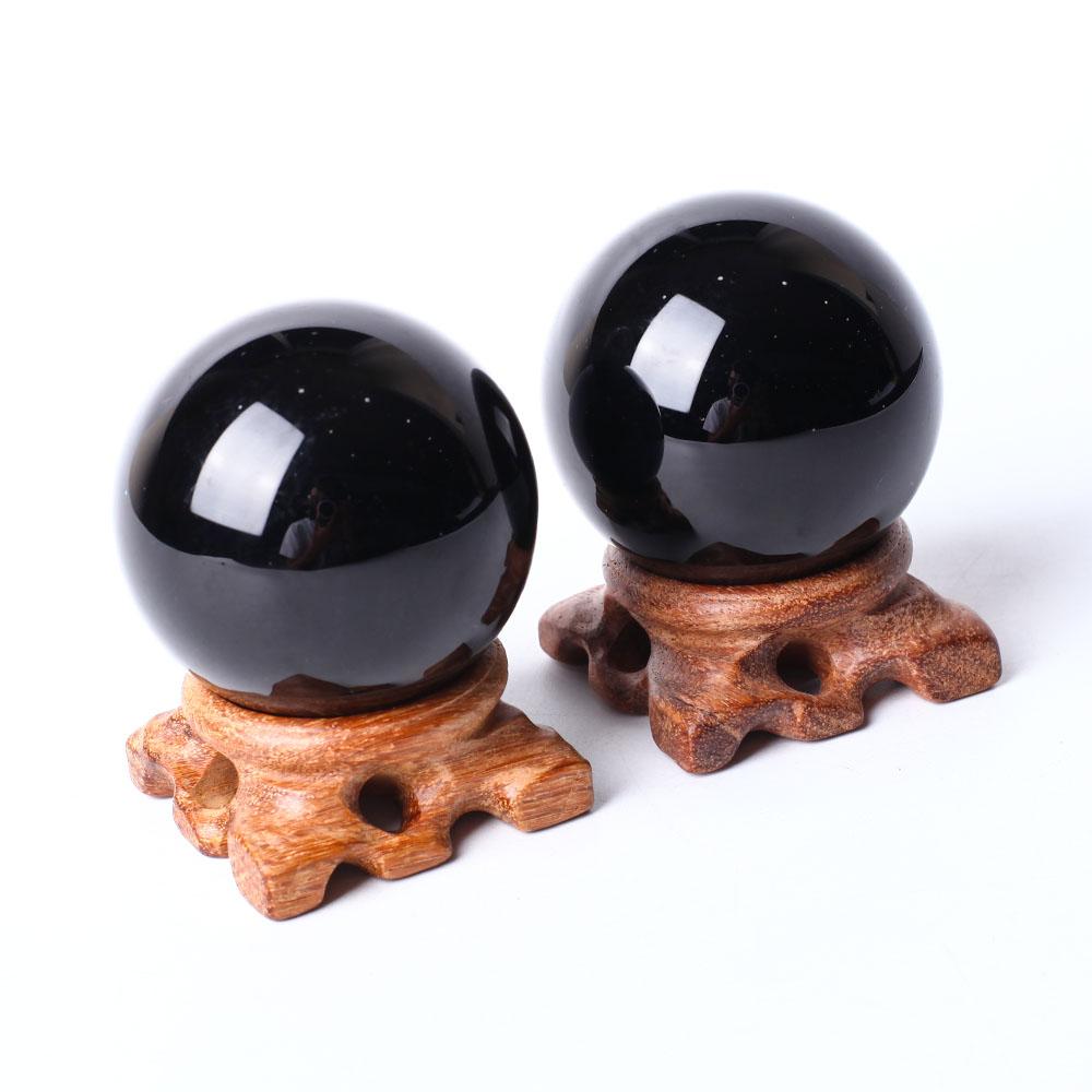 6cm Black Obsidian Crystal Sphere Best Crystal Wholesalers