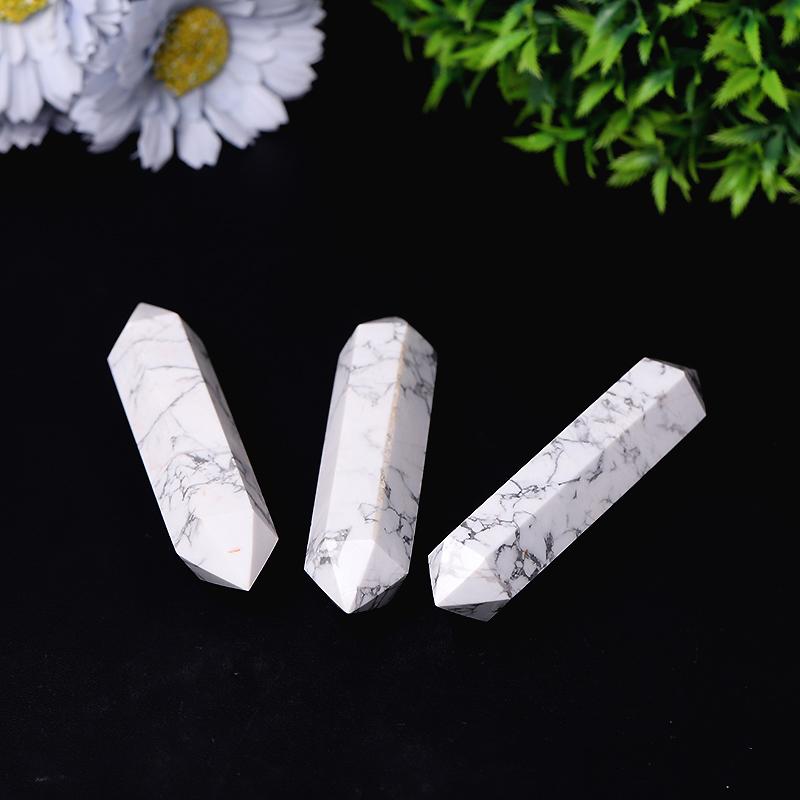 Howlite Double Terminated Towers Points Bulk Healing Tower Best Crystal Wholesalers