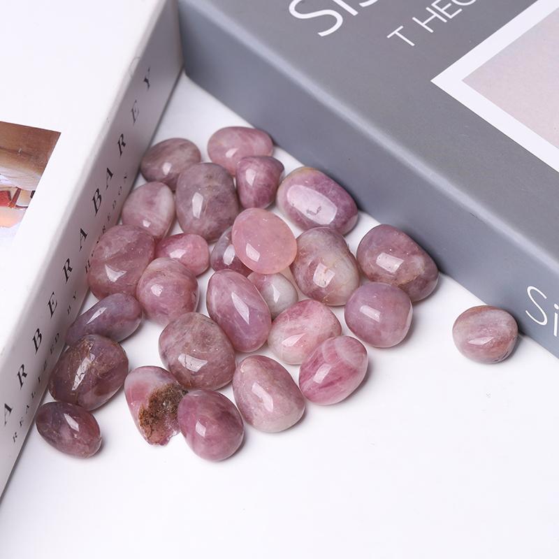 0.1kg 20-30cm Purple Rose Quartz tumbled stone Best Crystal Wholesalers