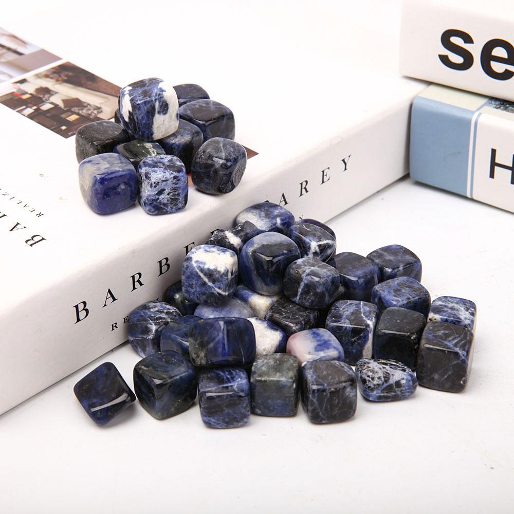 0.1kg Sodalite Cubes Bag bulk tumbled stone Best Crystal Wholesalers