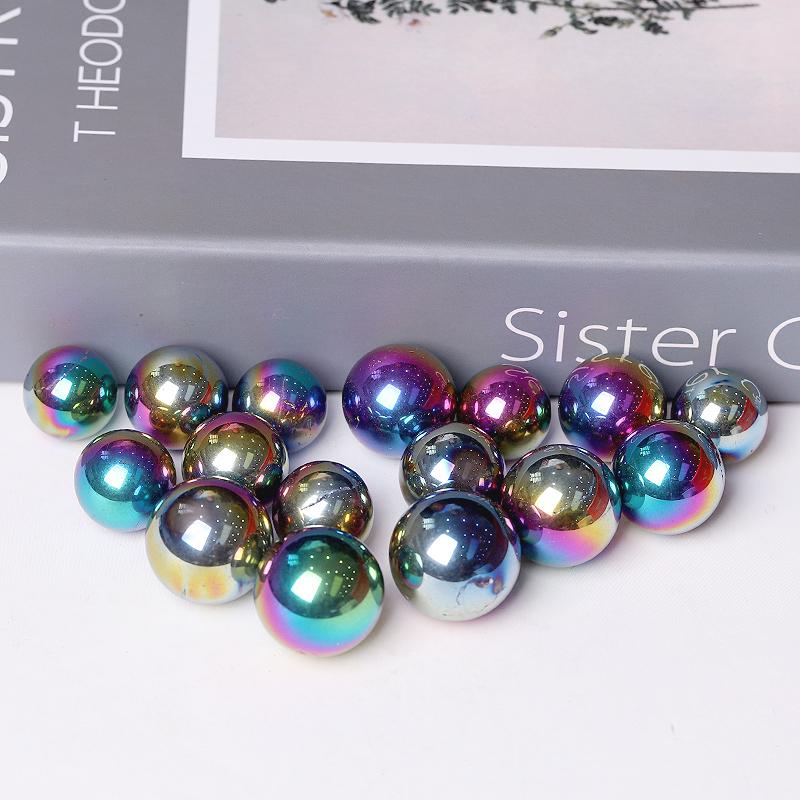 High Quality Titanium Aura Crystal Spheres Crystal Balls for Healing Best Crystal Wholesalers