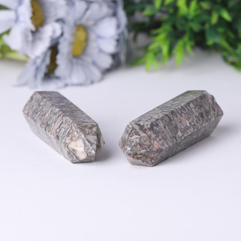 Natrual Crinoid Fossil Jasper Point Healing Crystal Towers Points Bulk Best Crystal Wholesalers