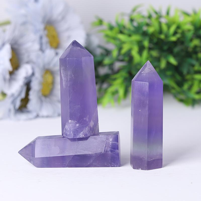 Natural Healing Stone Purple FluoriteTowers Points Bulk Best Crystal Wholesalers