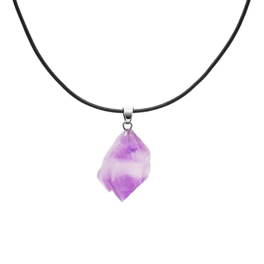 Natural Raw Amethyst Crystal Pendant Necklace Best Crystal Wholesalers