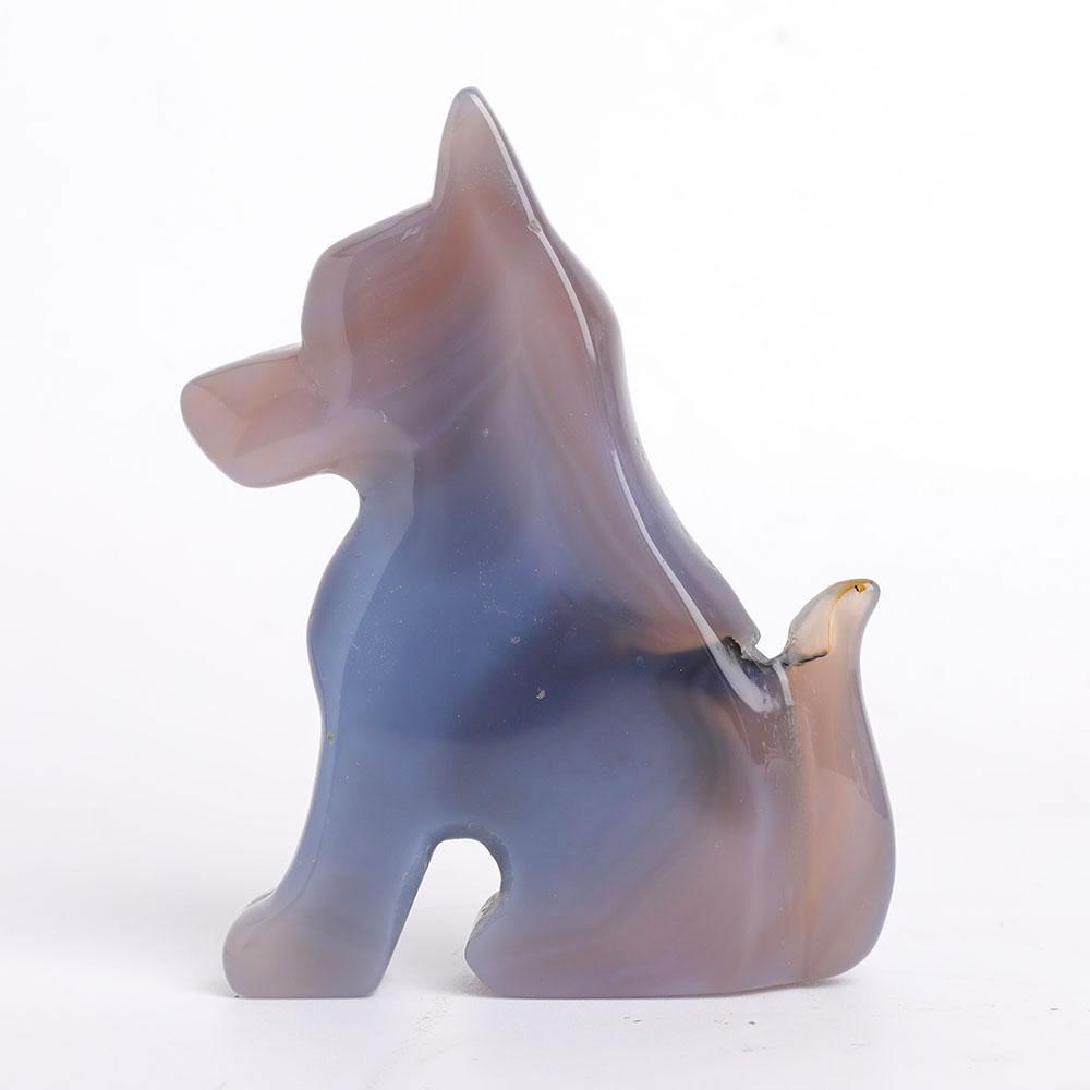 Druzy Agate Dog Carvings Best Crystal Wholesalers