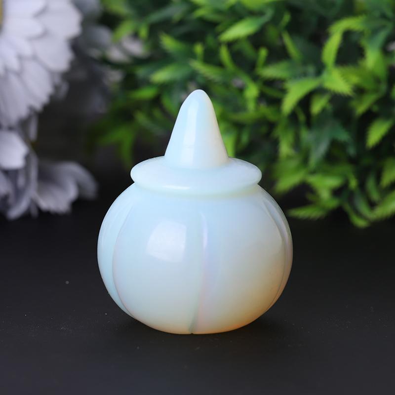 2" Opalite Pumpkin Crystal Carvings for Halloween Best Crystal Wholesalers