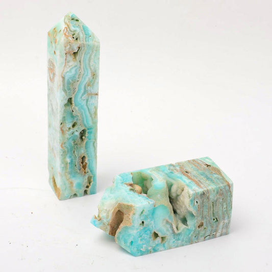 Set of 2 Hemimorphite Towers Points Bulk Best Crystal Wholesalers