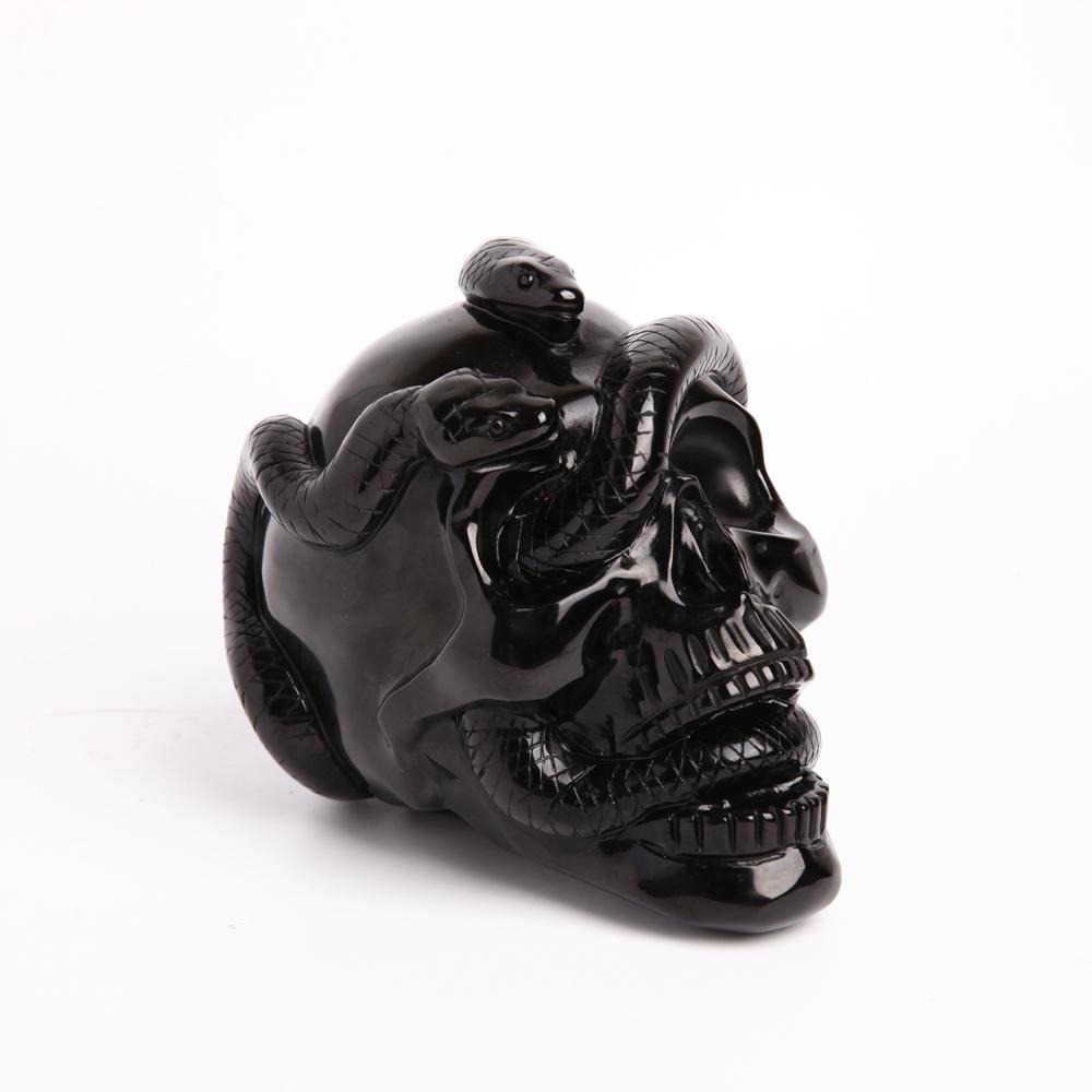 Black Obsidian Crystal Carvings Skull Best Crystal Wholesalers