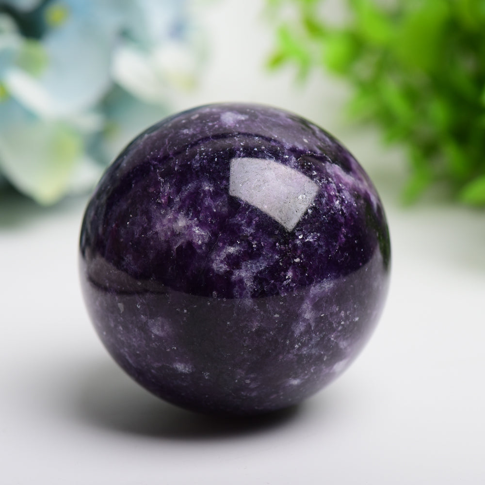 2.5"-4.0" Purple Lepidolite Crystal Sphere Bulk WholesaleBest Crystal Wholesalers