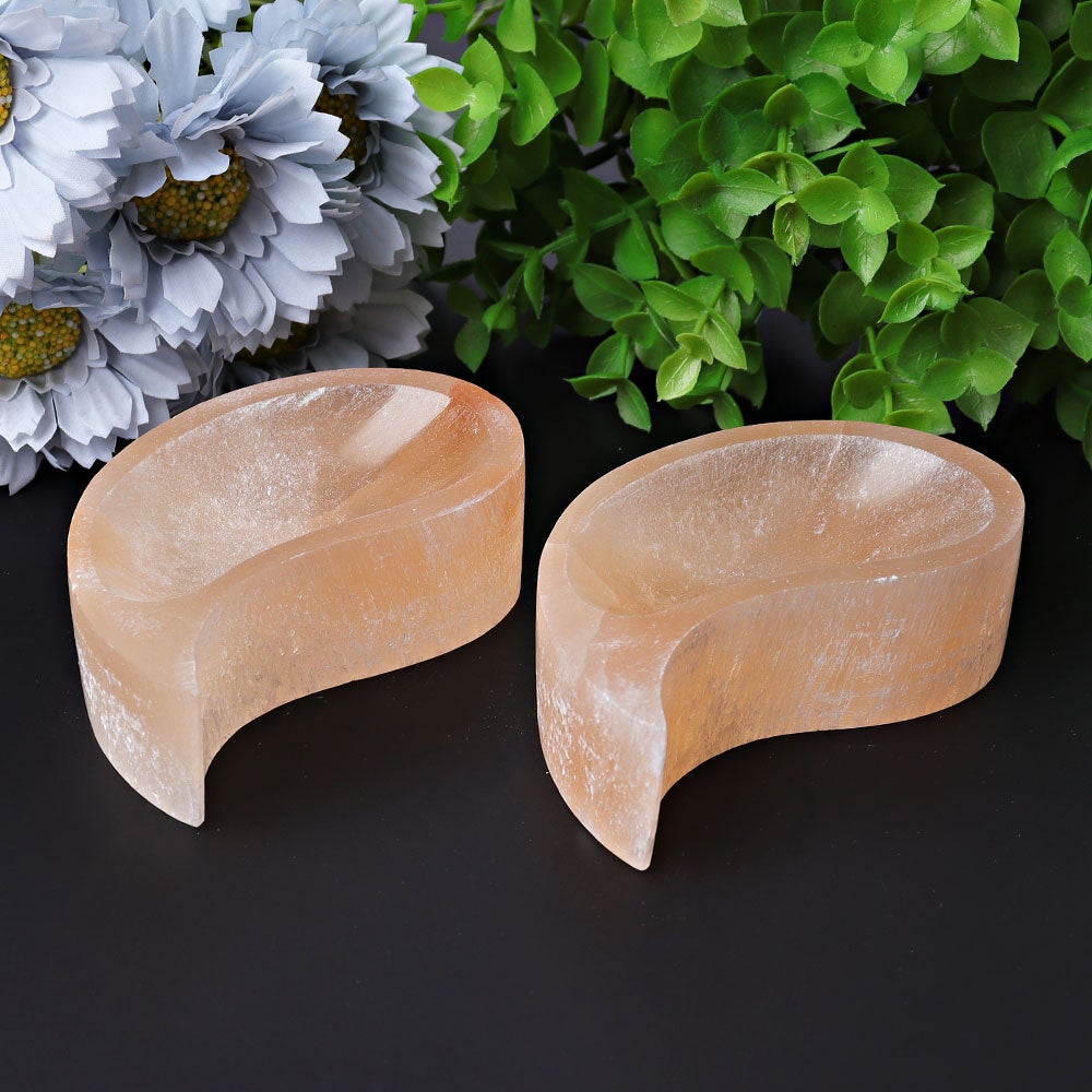 4" Peach Selenite Bowl Best Crystal Wholesalers