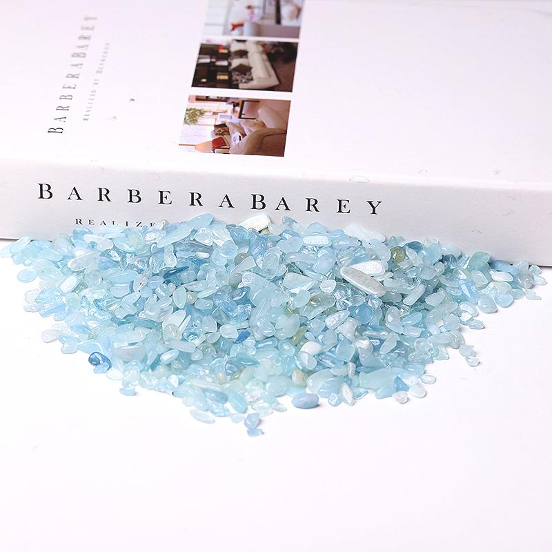 0.1kg 7-9mm Wholesale High Quality Aquamarine Chips Best Crystal Wholesalers