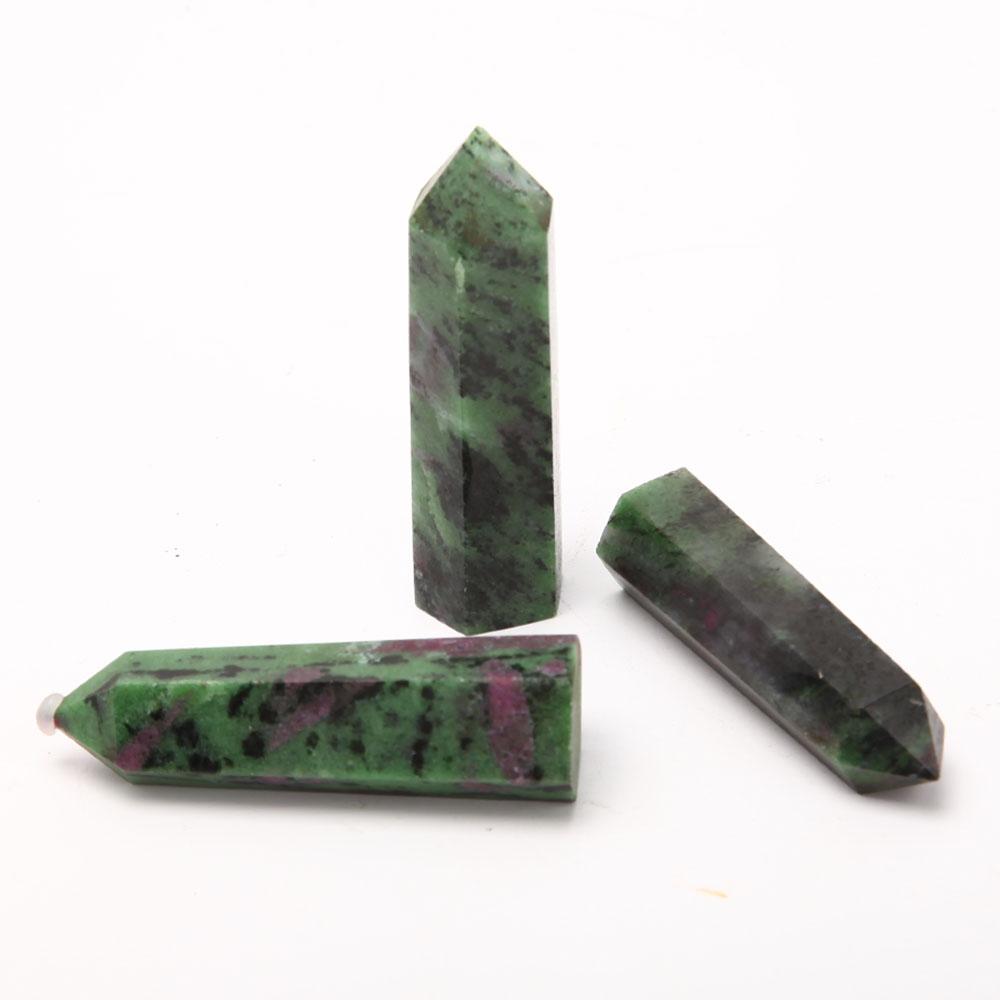 Set of 3 Ruby in Zoisite Towers Points Bulk Best Crystal Wholesalers