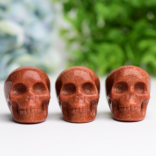 2.0" Golden Sandstone Skull Crystal Carving Bulk Best Crystal Wholesalers