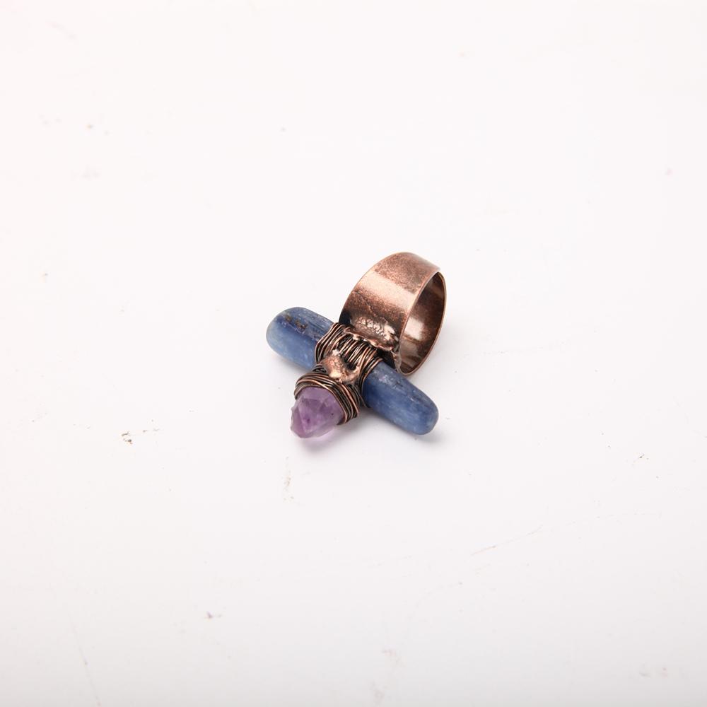 Handmade Amethyst Kyanite Ring Best Crystal Wholesalers