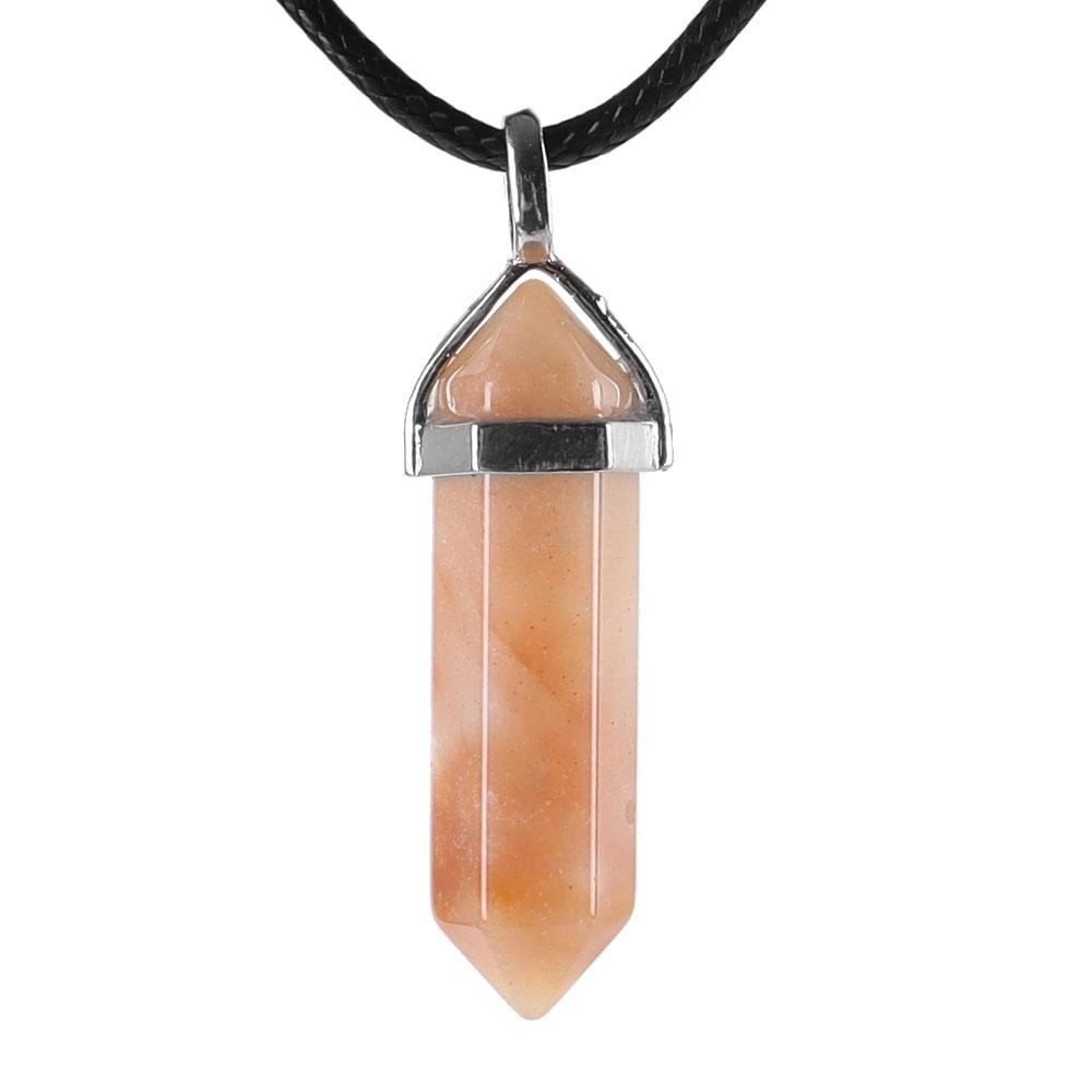 Natural Semi-Precious Gemstone Crystal Healing Hexagonal Point Chakra Pendant Best Crystal Wholesalers