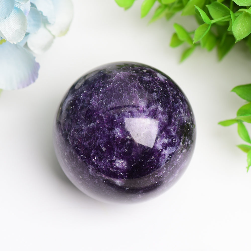 2.5"-4.0" Purple Lepidolite Crystal Sphere Bulk WholesaleBest Crystal Wholesalers