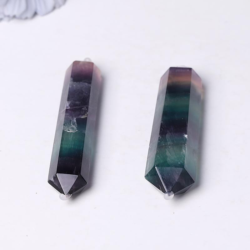 Rainbow Fluorite Double Terminated Towers Points Bulk fo Healing Best Crystal Wholesalers