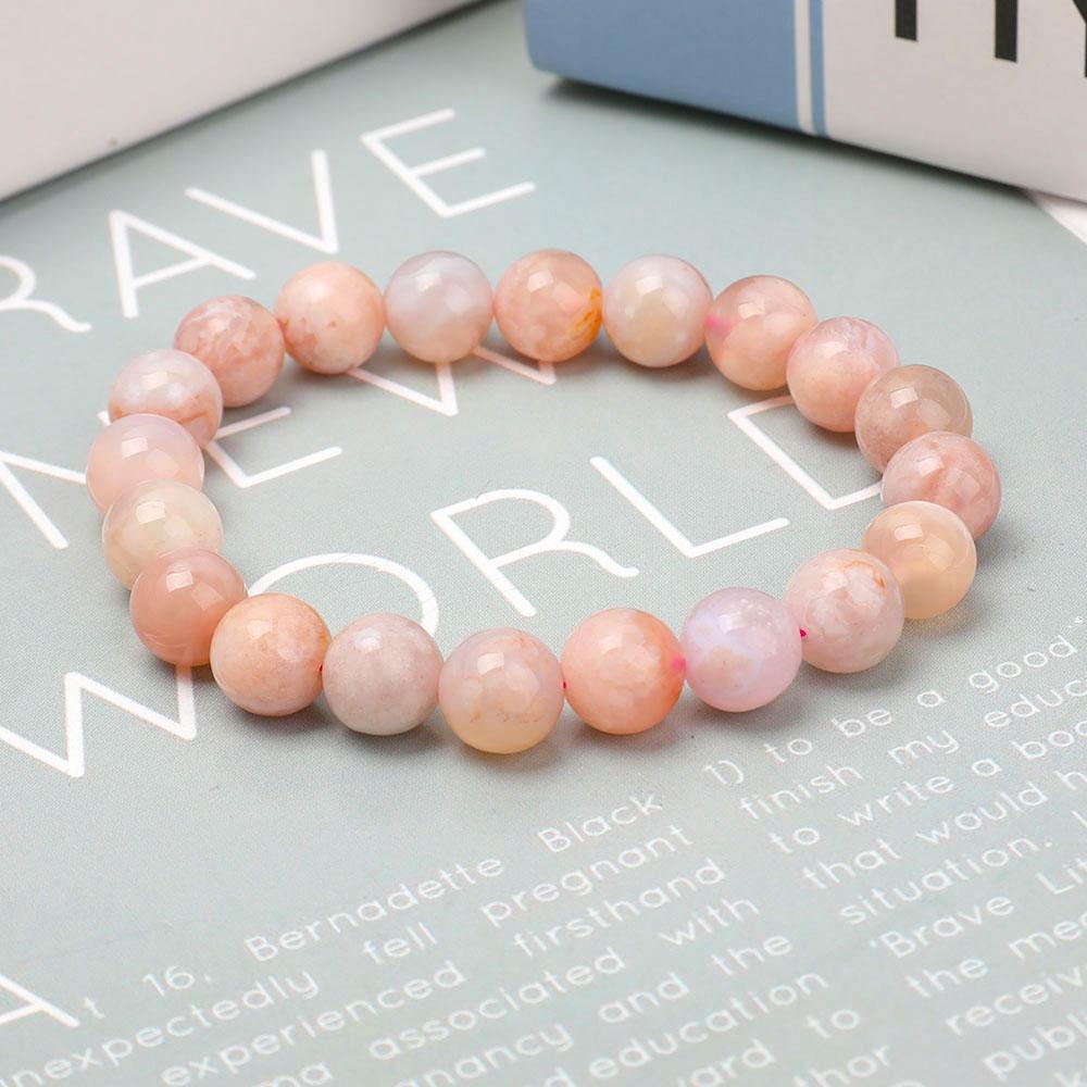 9.5mm Flower Agate Bracelet Best Crystal Wholesalers