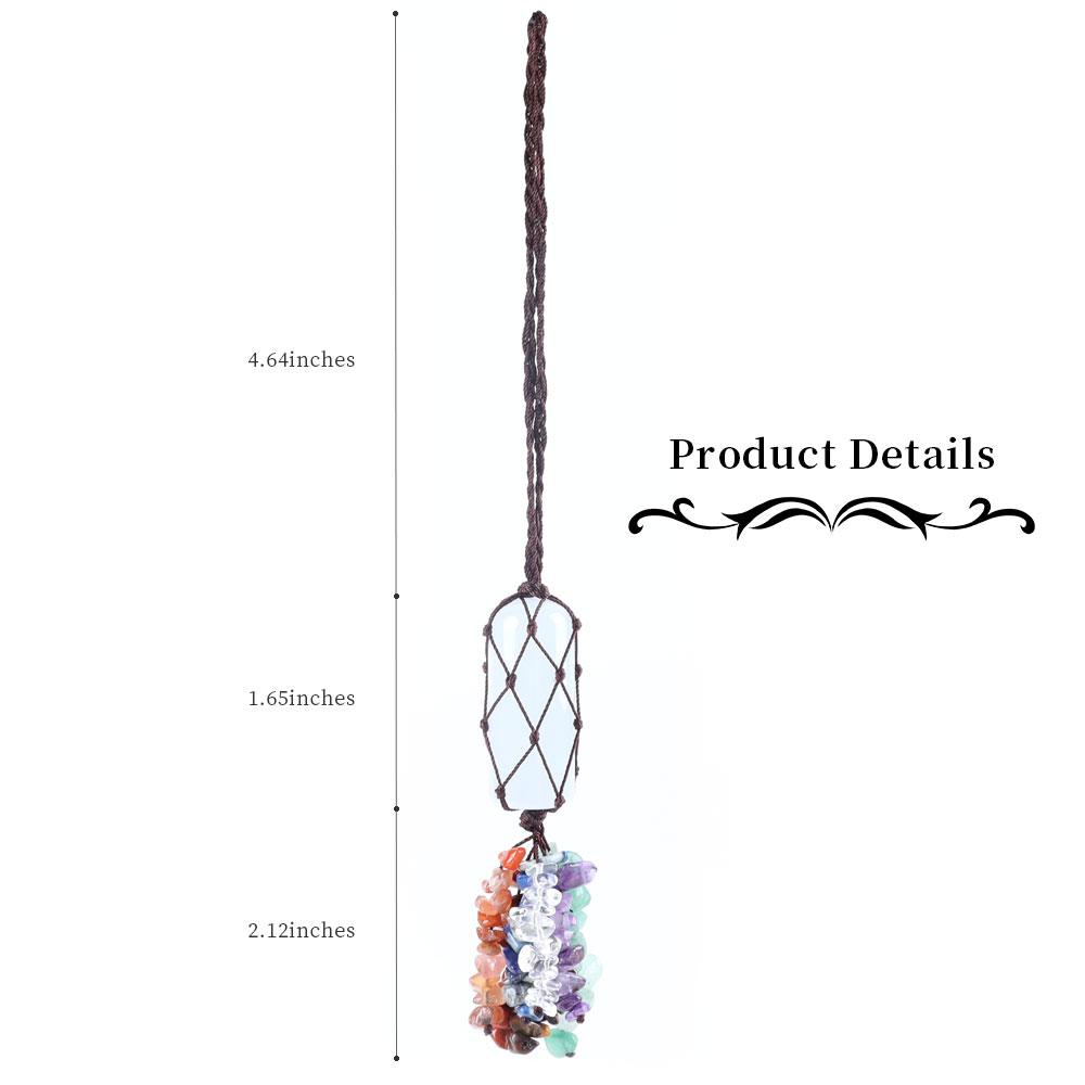 Natural Raw Clear Crystal Healing Stone Chakra Tassels Hanging Ornament Best Crystal Wholesalers