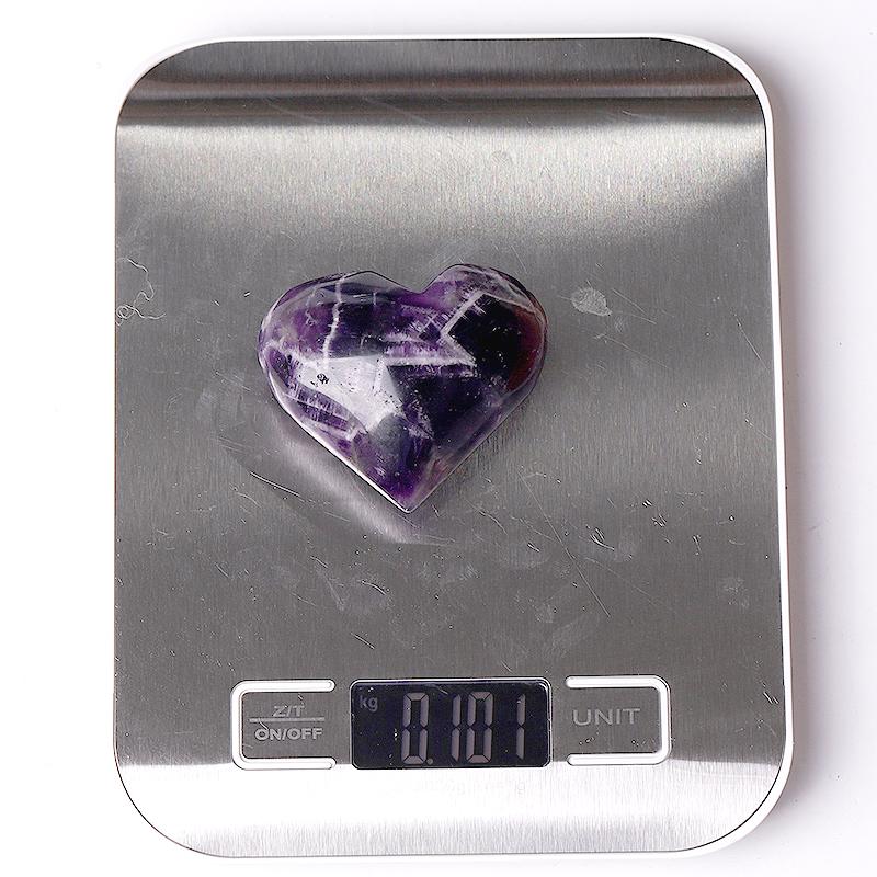 2.0-2.5"Dream Amethyst Heart Shape Crystal Carvings Best Crystal Wholesalers