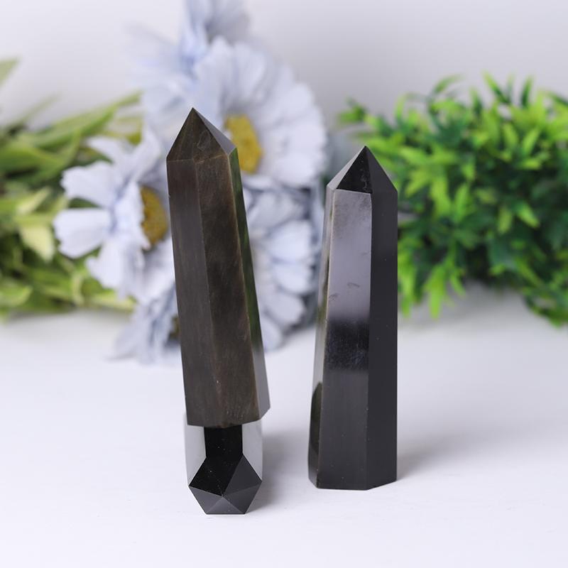 Golden Obsidian Point Healing Towers Points Bulk Best Crystal Wholesalers