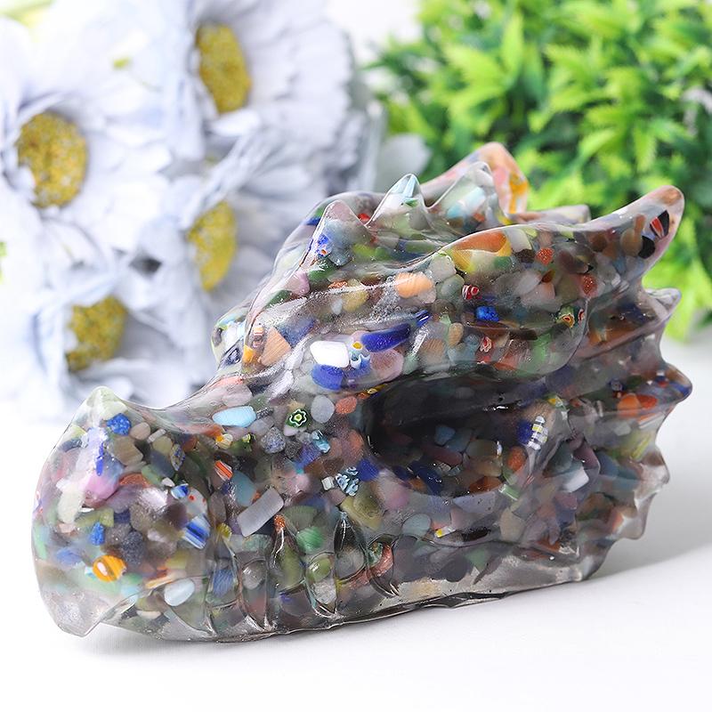 5.5" Large Resin Dragon Head Figurines Best Crystal Wholesalers