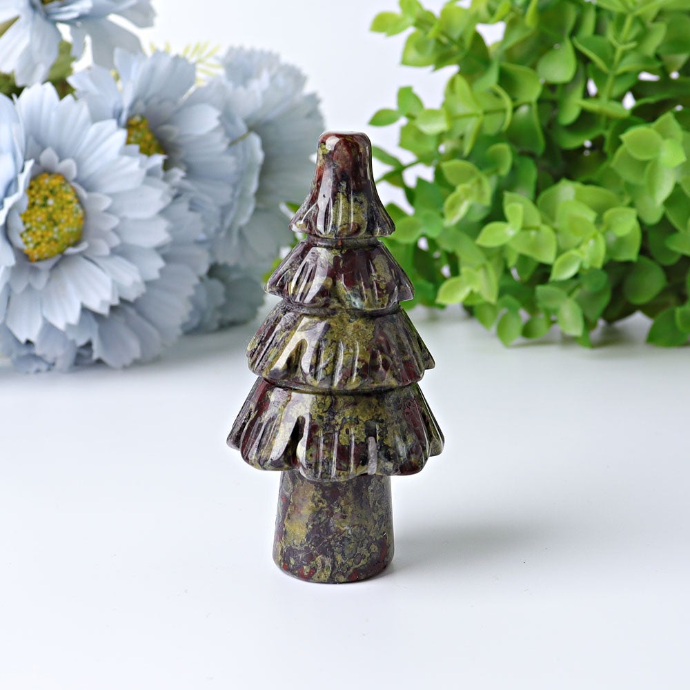 3" Fir Tree Crystal Carvings for Christmas Plants Bulk Best Crystal Wholesalers