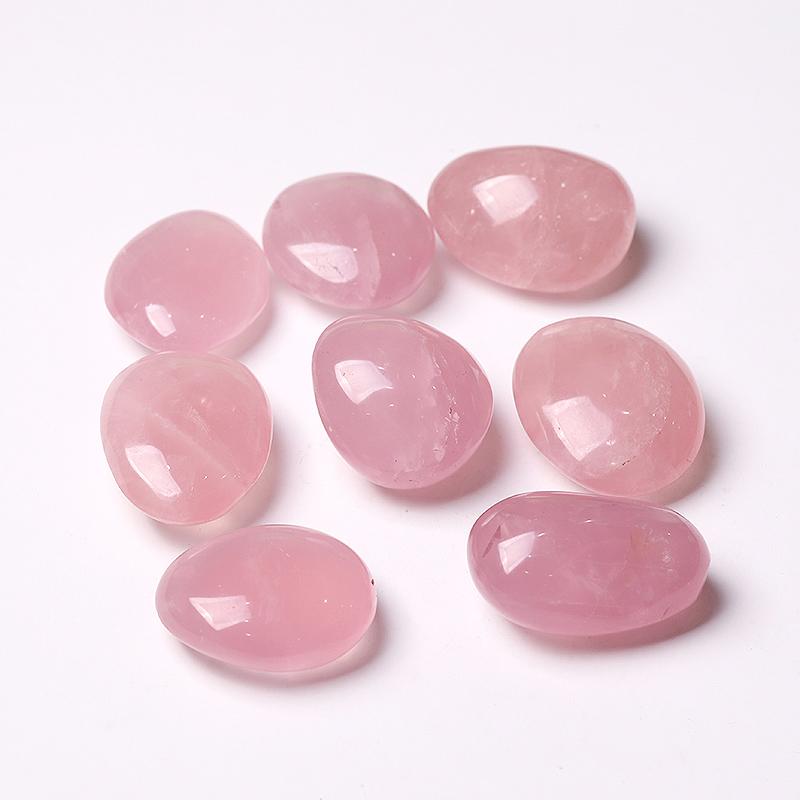 0.1kg 50mm-60mm Rose Quartz bulk tumbled stone Palm stones Best Crystal Wholesalers