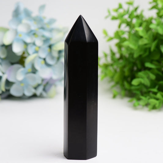 6.0"-8.0" Black Tourmaline Crystal Tower Bulk Crystal wholesale suppliers