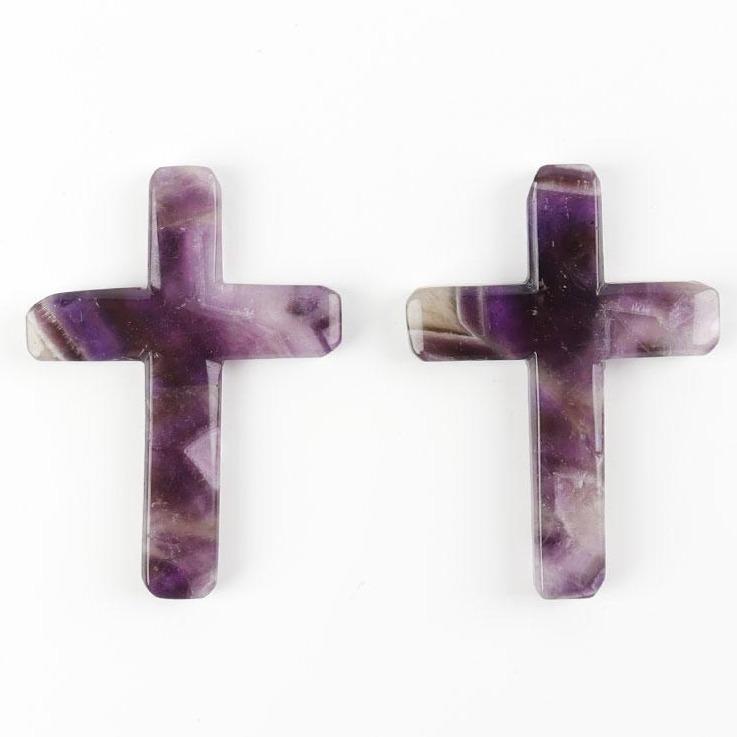 Dream Amethyst Cross Carvings