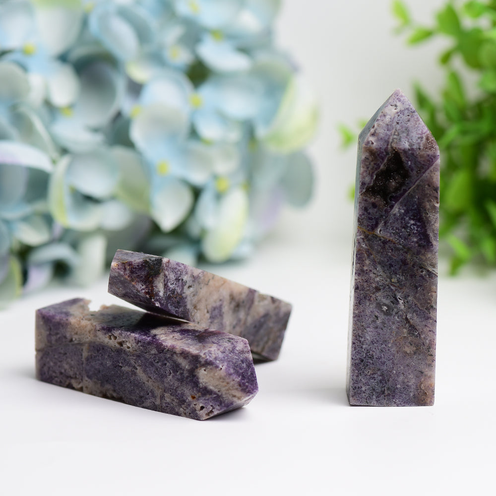 3.0"-4.5" Purple Sphalerite Crystal Tower Bulk Crystal wholesale suppliers