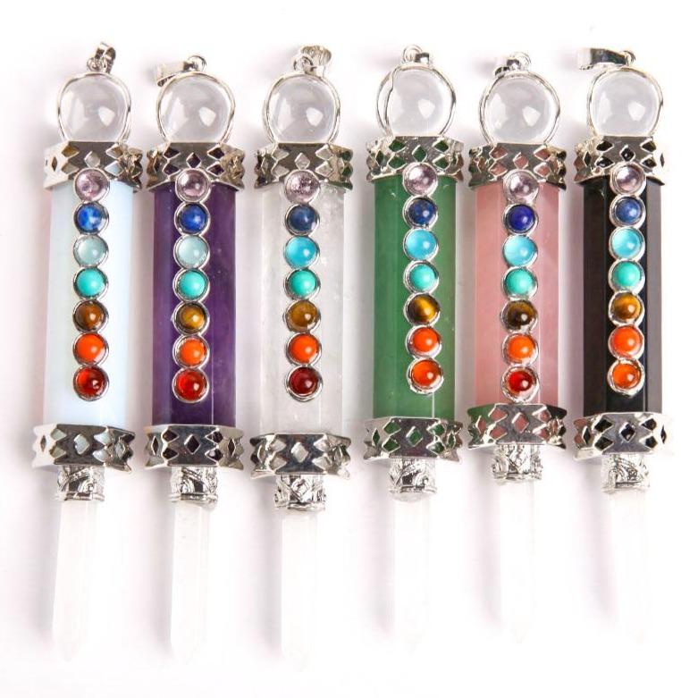 Crystal Jewelrys 7 Chakra Pendant Crystal Point Best Crystal Wholesalers