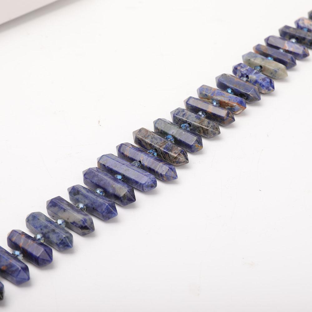 Sodalite Crystal Point Necklace Best Crystal Wholesalers