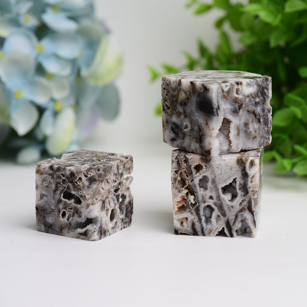 1.5" Druzy Zinc Cube Crystal Carving Bulk Crystal wholesale suppliers