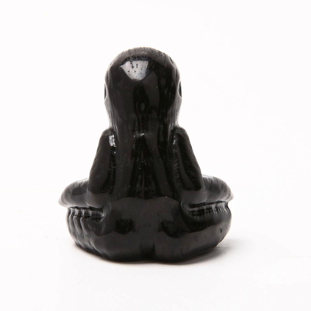 Black Obsidian Hand Carved Sloth Animal Bulk Best Crystal Wholesalers