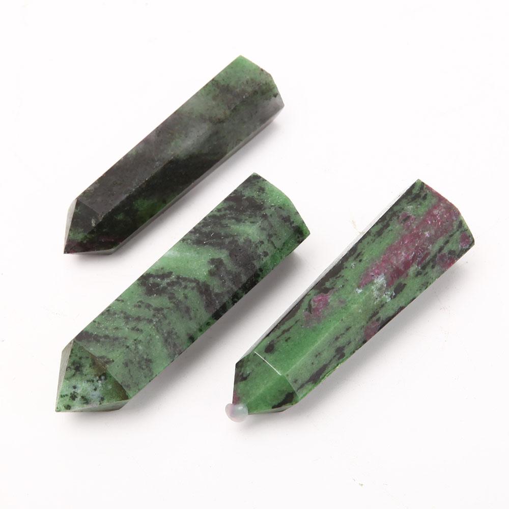 Set of 3 Ruby in Zoisite Towers Points Bulk Best Crystal Wholesalers