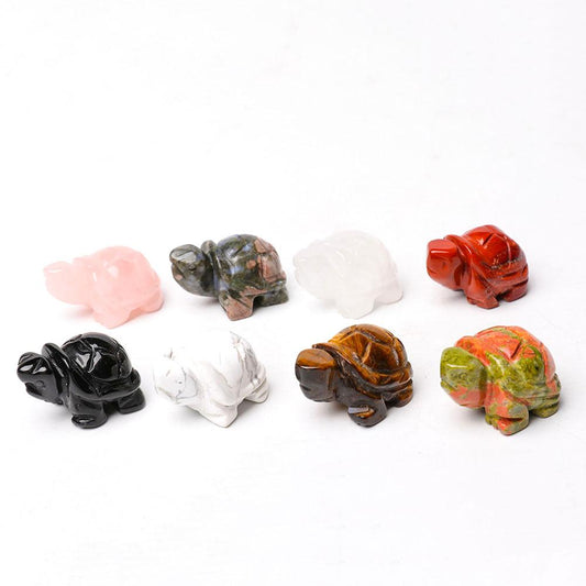 1.5" Crystal Carving Turtles Animal Bulk Best Crystal Wholesalers