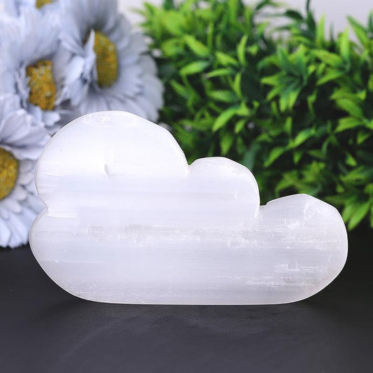 5" Cloud Shape Selenite Carvings Model Bulk Best Crystal Wholesalers