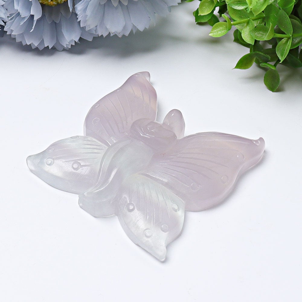 3.6" Fluorite Butterfly Fairy Crystal Carvings Best Crystal Wholesalers