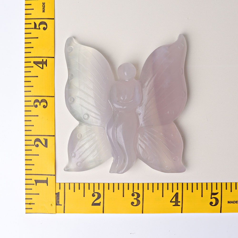 3.6" Fluorite Butterfly Fairy Crystal Carvings Best Crystal Wholesalers