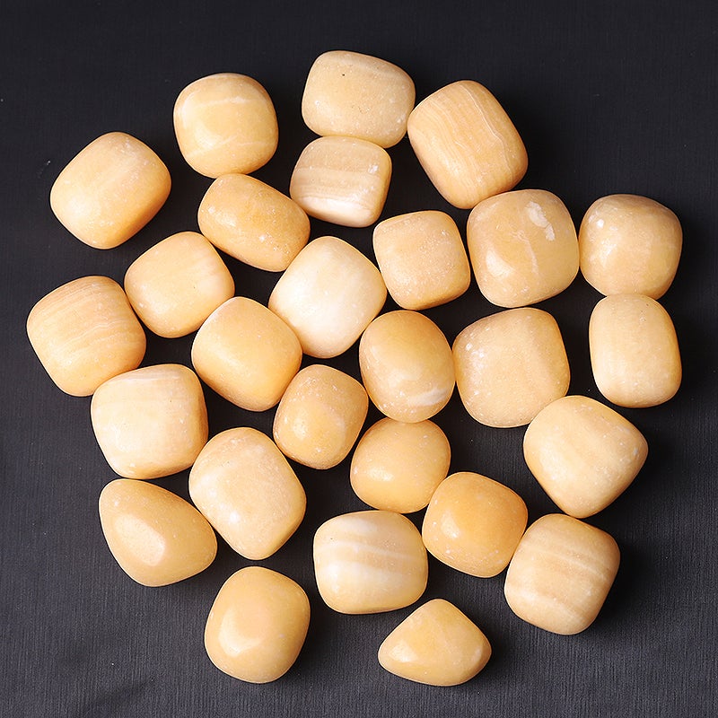 0.1kg Yellow Jade Cubes bulk Crystal tumbled stone wholesale suppliers