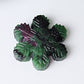 2" Snowflake Crystal Carvings Mini Christmas Best Crystal Wholesalers Purple Mica Howlite Pink Aragonite Strawberry Quartz Green Strawberry Quartz Labradorite Ruby in Zoisite Amazonite Red Aventurine
