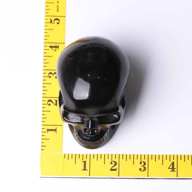 Black Obsidian Skull Crystal Carvings for Halloween Best Crystal Wholesalers