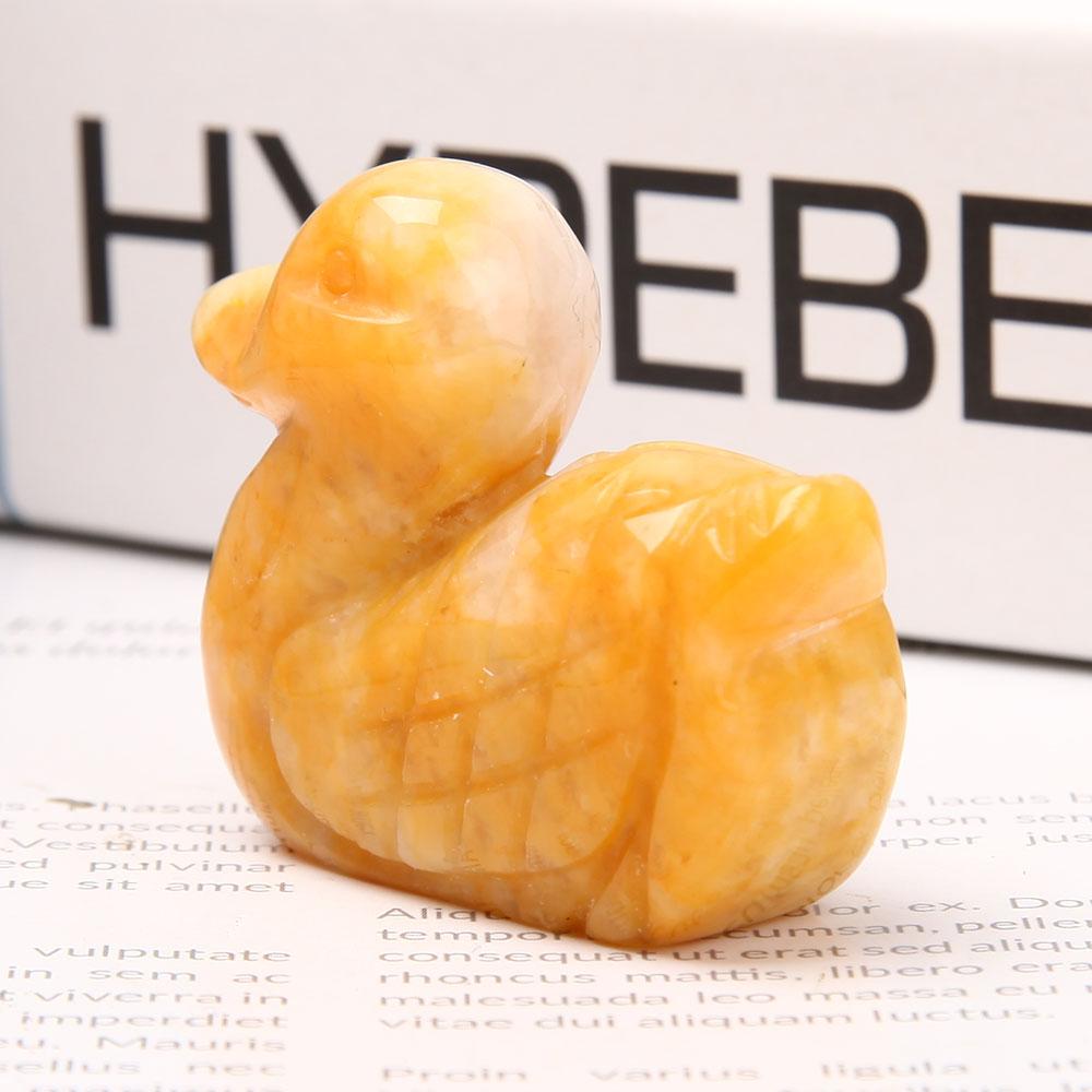 Yellow Jade Duck Carvings Animal Bulk Best Crystal Wholesalers