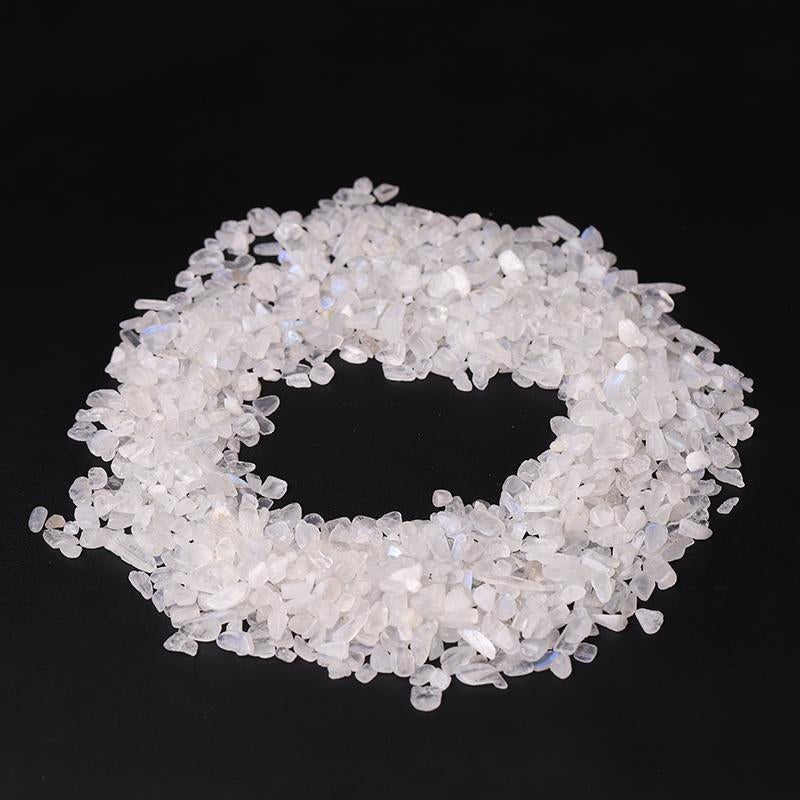 0.1kg High Quality White Moonstone Chips Crystal Chips for Decoration Best Crystal Wholesalers