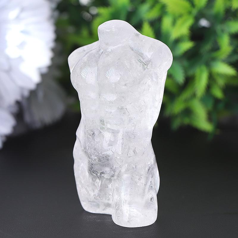 3" Clear Quartz Woman Man Model Body Crystal Carvings Best Crystal Wholesalers