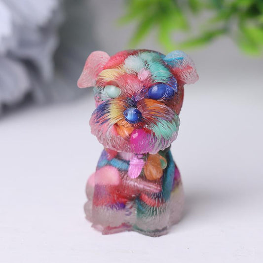 Wholesale Resin Crystal Schnauzer Dog Best Crystal Wholesalers